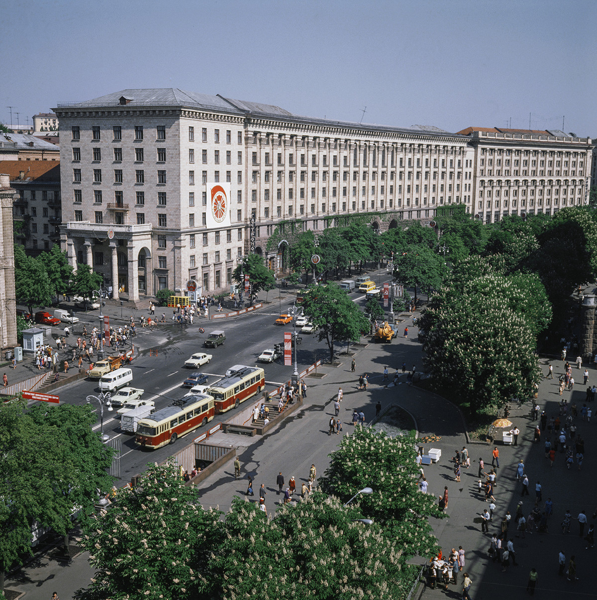 Jreshchatik, calle central de Kiev, 1979