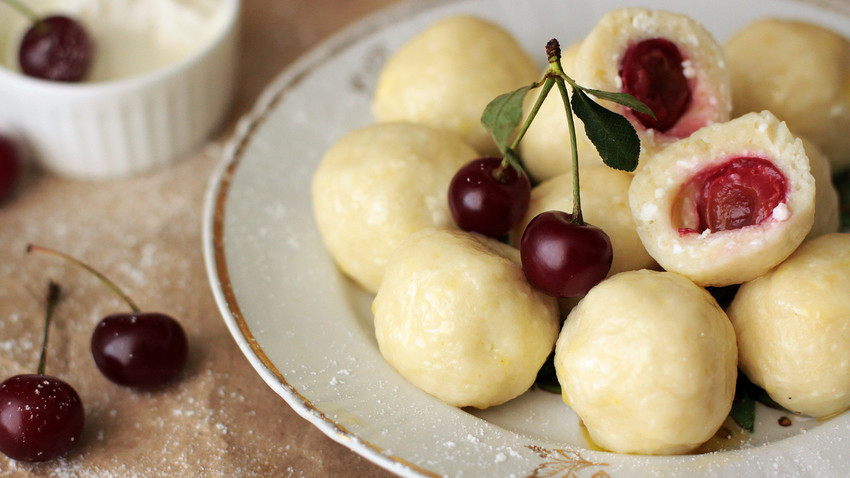 We can’t promise that these cherry vareniki will fly straight into your mouth but we for sure know you will enjoy them!