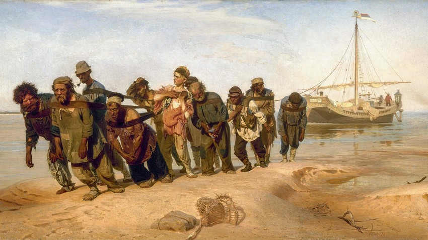 "Barge Haulers on the Volga" by Ilya Repin (1844-1930)