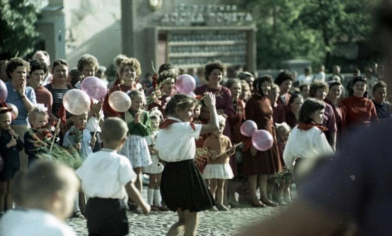 Desfile en Tiraspol, 1964. 