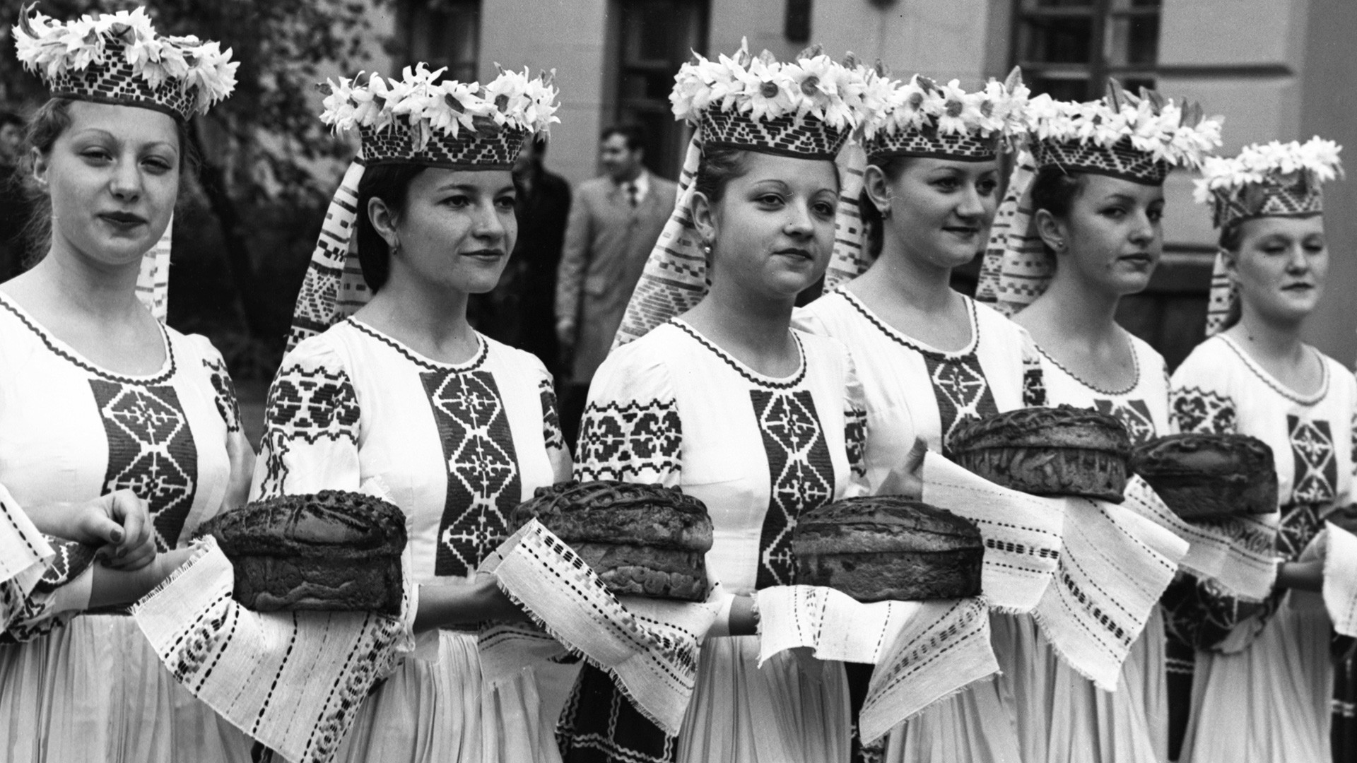 Célébration de la fin des moissons, en Biélorussie, 1987
