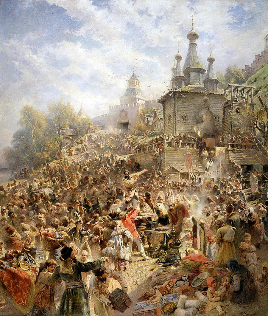 ‘The appeal of Minin to the citizens of Nizhny Novgorod’ by Konstantin Makovsky.