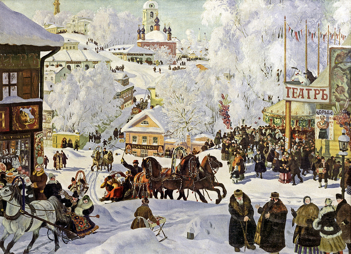 Boris Kustodiev, Maslenitsa, 1919.