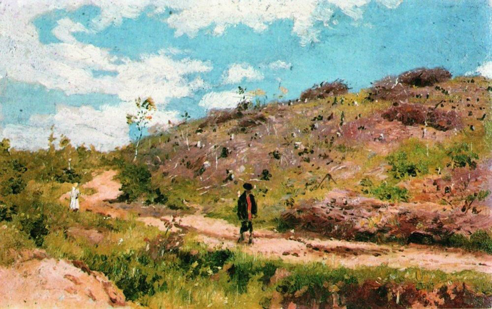 « Paysage estival dans le gouvernorat de Koursk. Étude », par Ilia Répine, 1915

