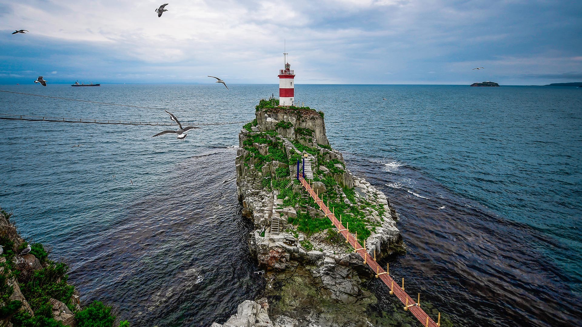 Basargina Lighthouse is the sea gate to Vladivostok's bays