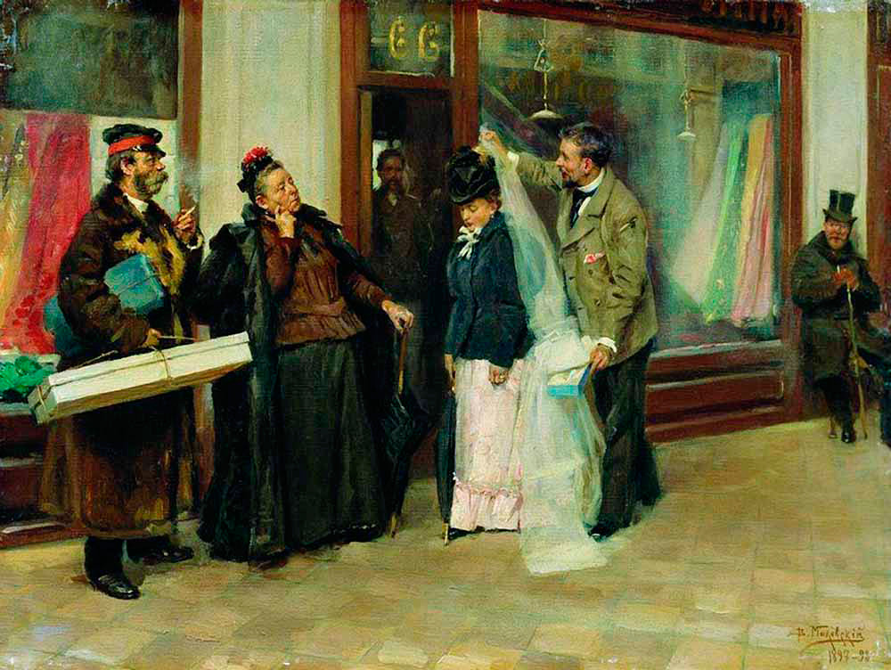 „Бирање мираза“,1898. Владимир Маковски.