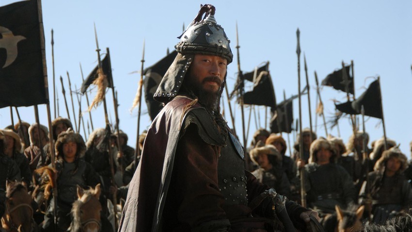 Cuplikan adegan dalam film "The Mongol", 2007.
