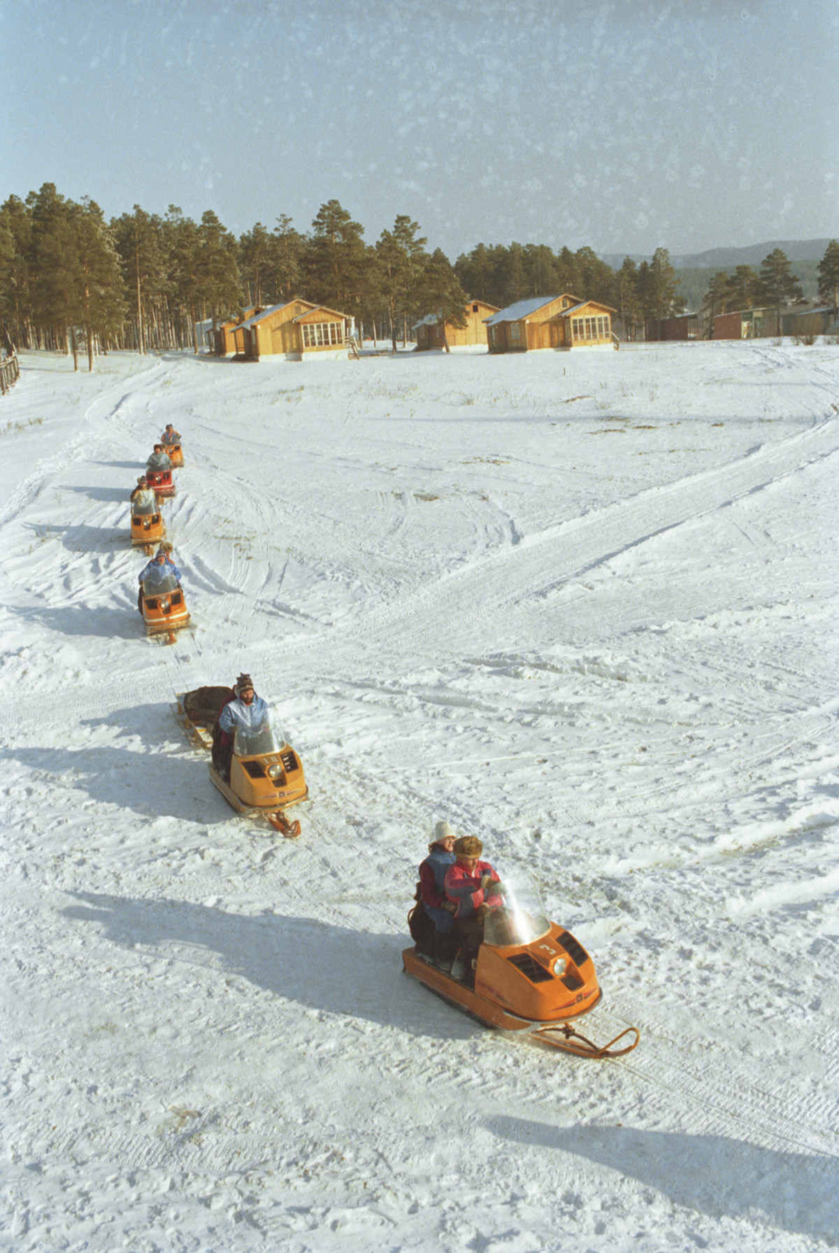 Viaje de invierno en Bashkiriya, 1989.
