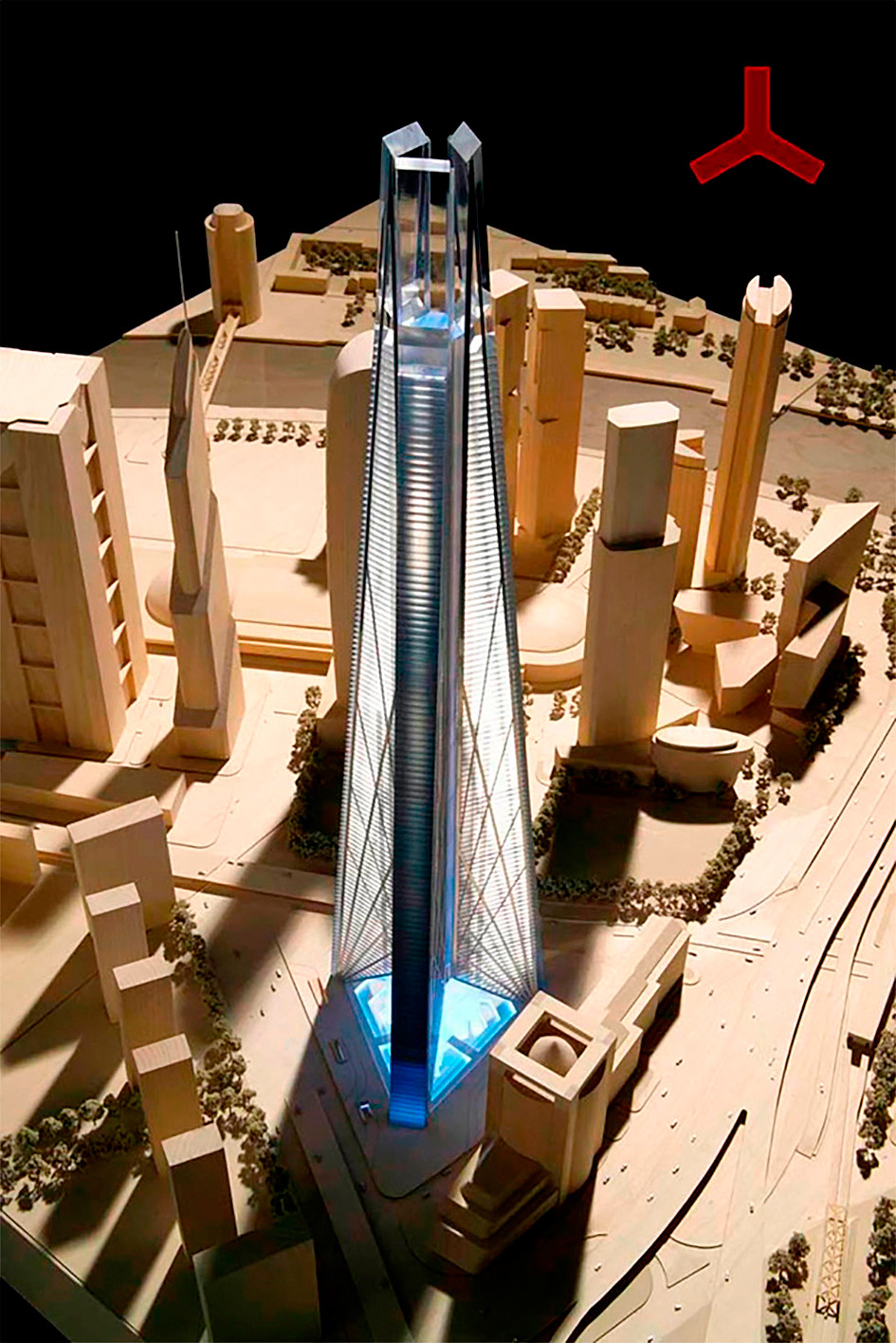 「ロシア・タワー」の模型