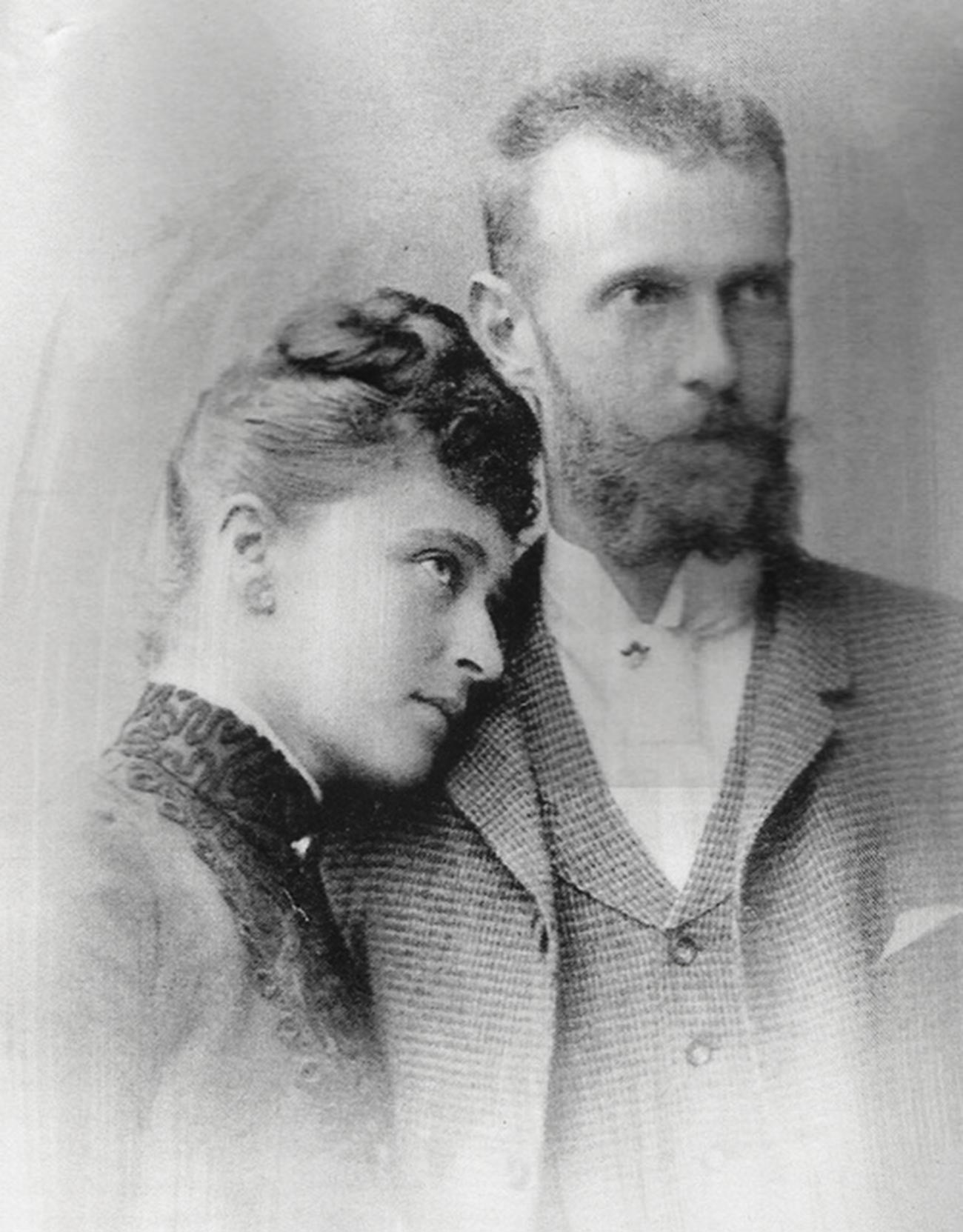 Élisabeth Fiodorovna et son époux Serge Romanov 