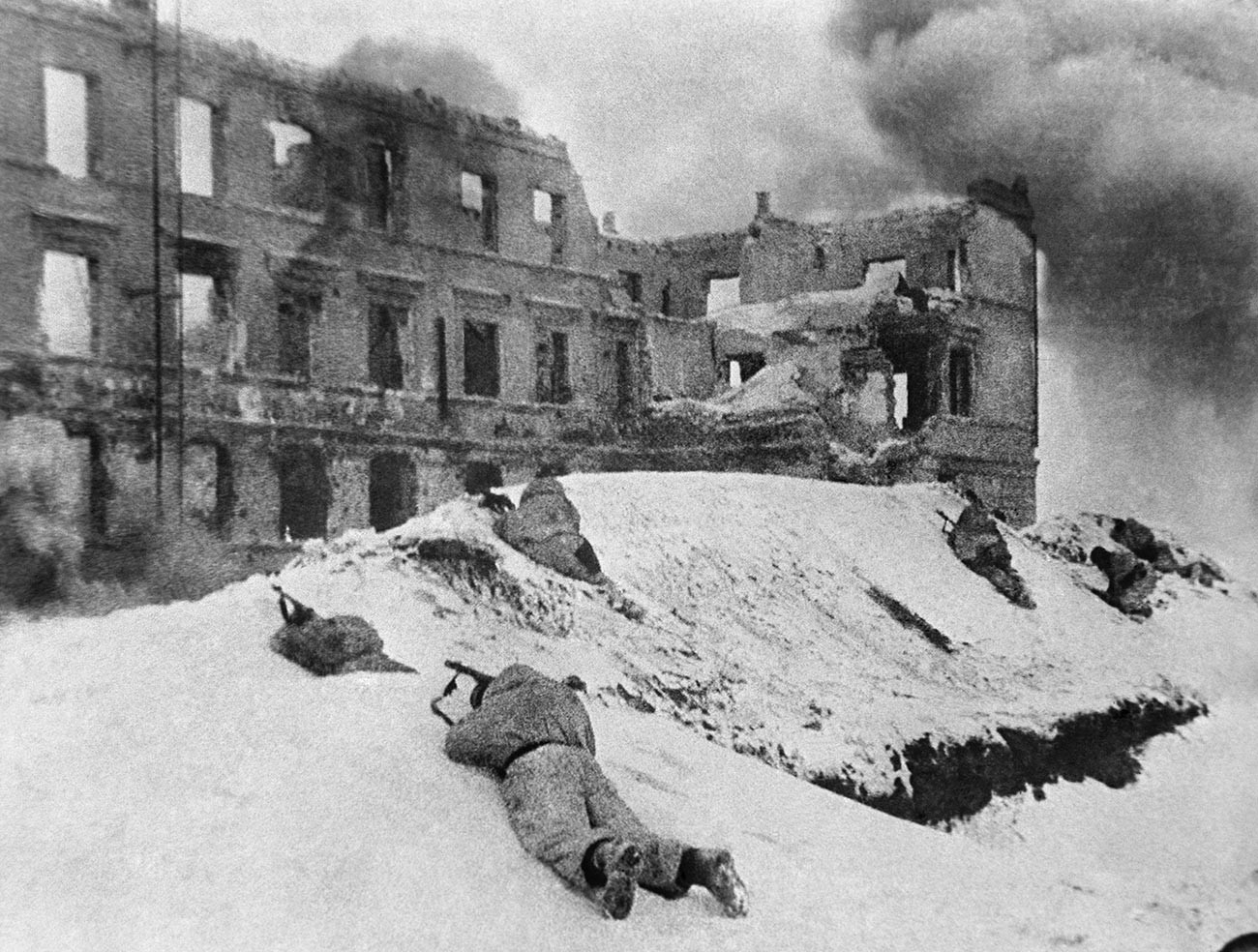 Durant la bataille de Stalingrad