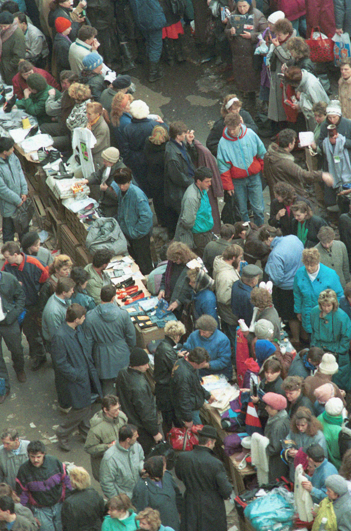 Sellers in the street near the 