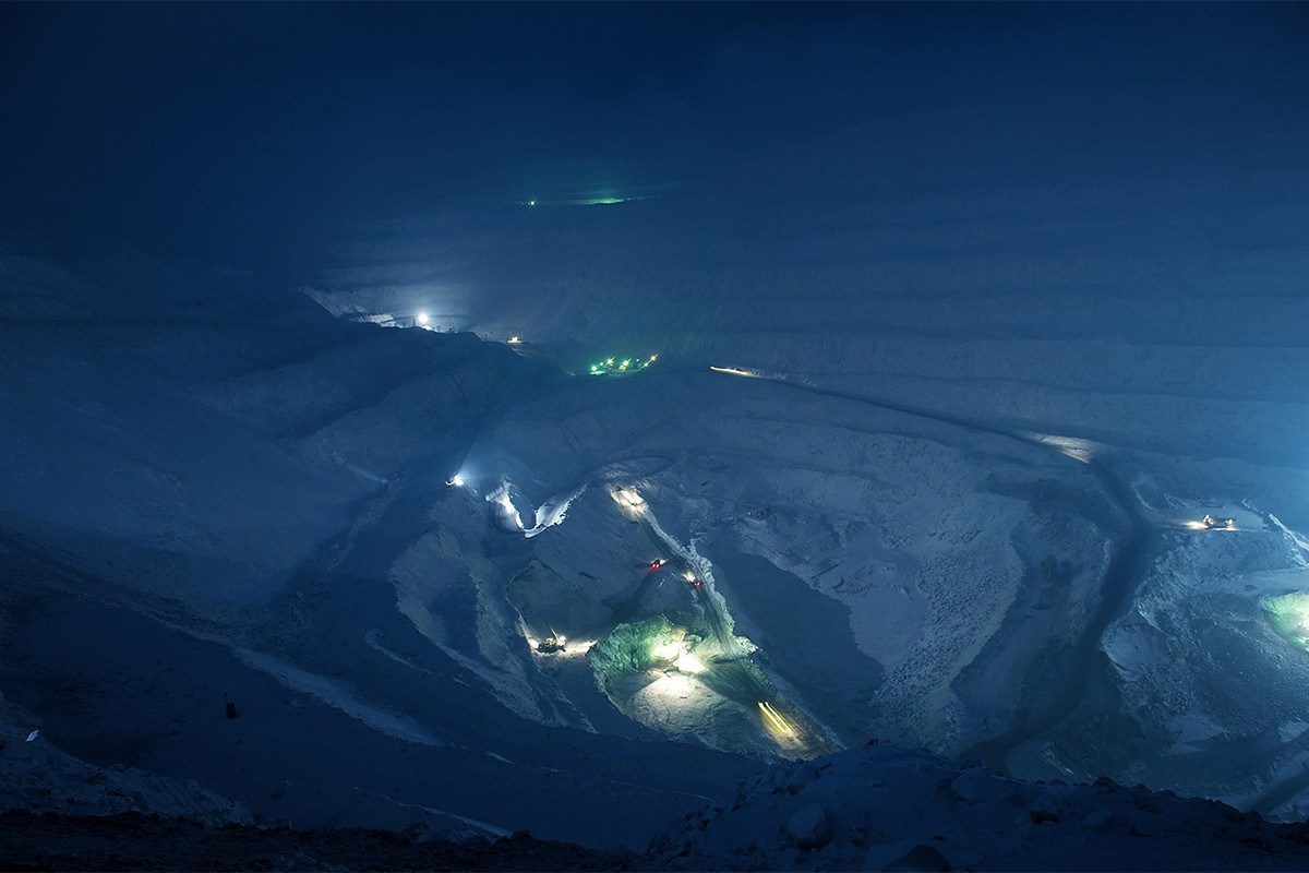 An industrial mine in Norilsk.