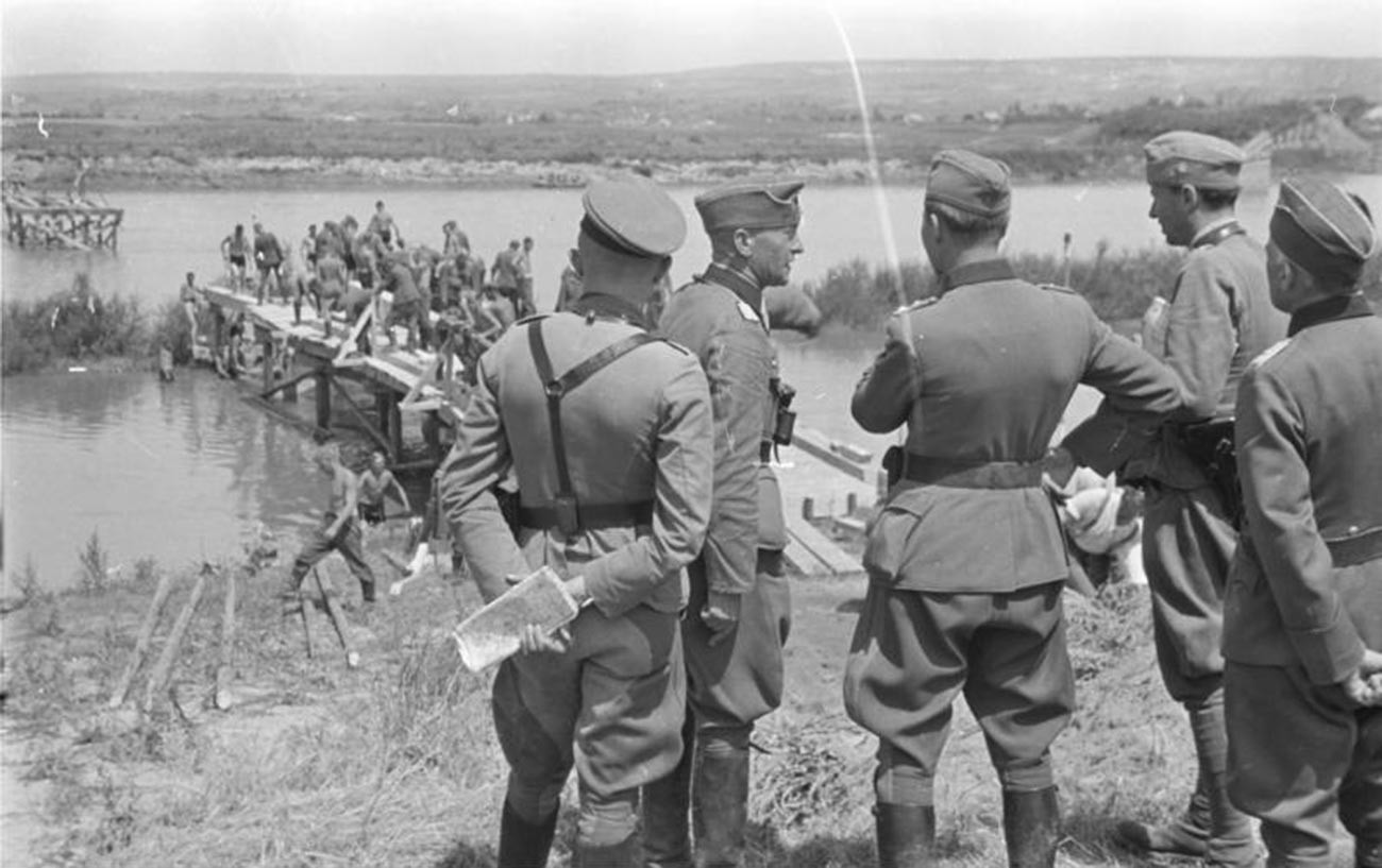 Tropas alemanas y rumanas el 22 de junio de 1941.