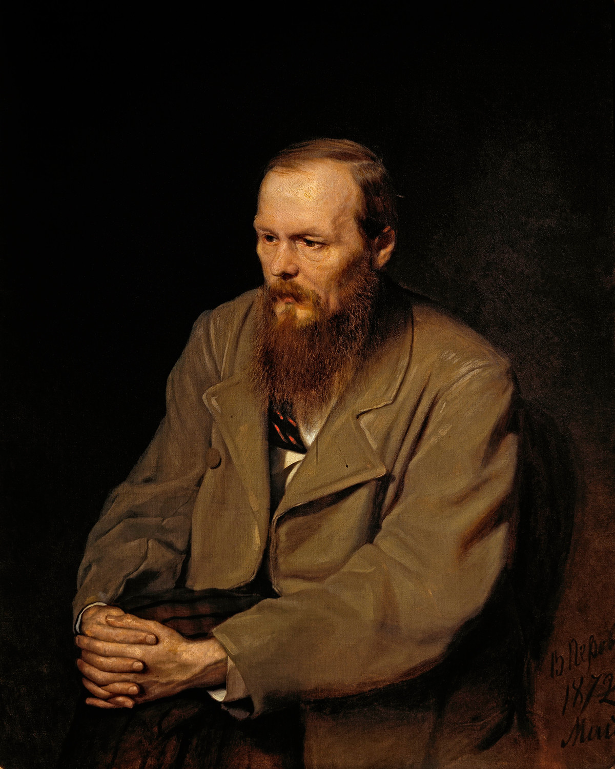 『フョードル・ドストエフスキーの肖像画』、ヴァシリー・ペロフ作、1872年