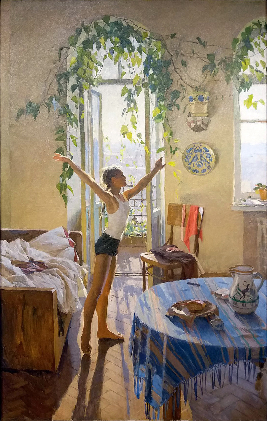 『朝』、タチアナ・ヤブロンスカヤ作、1954年