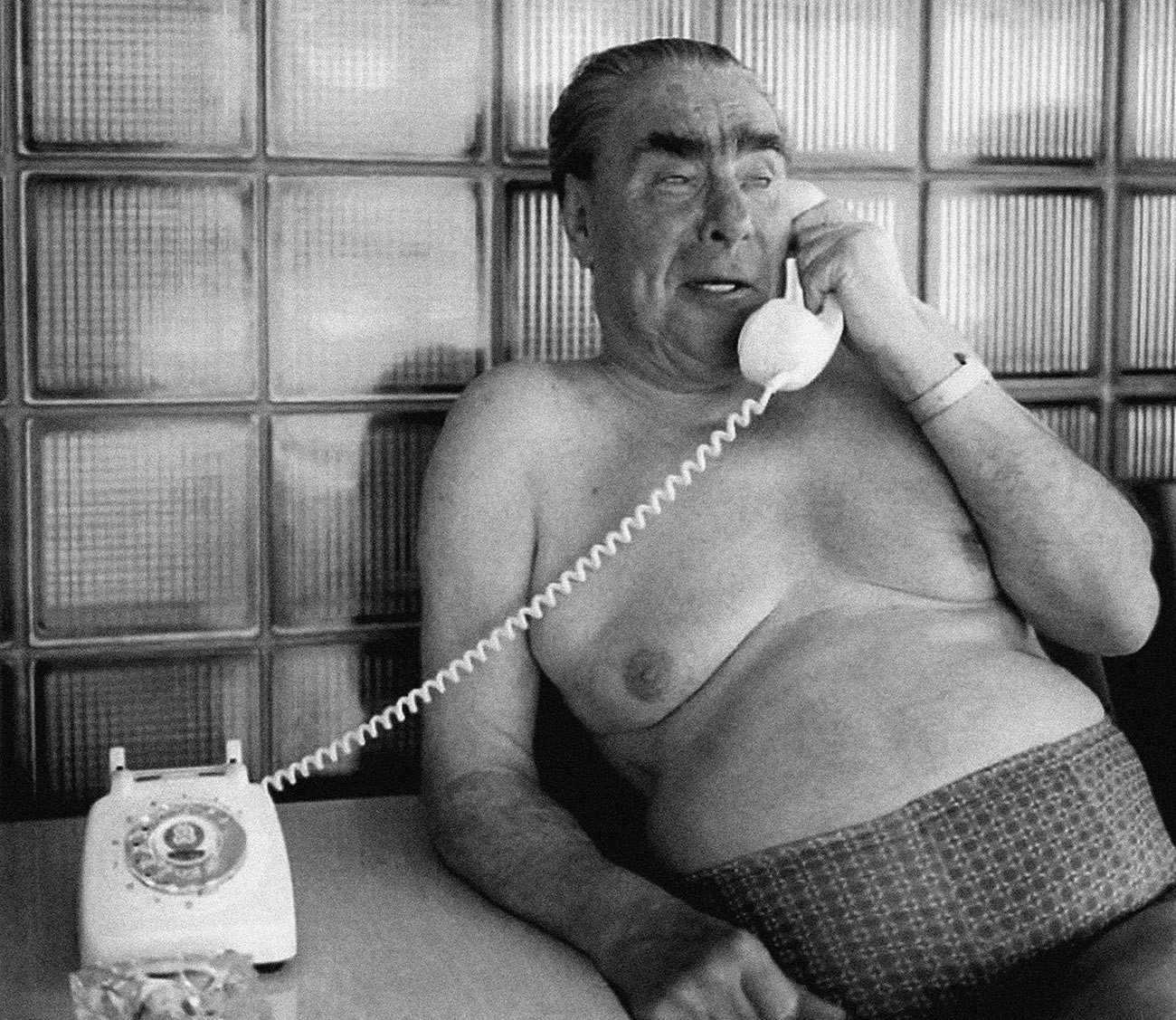 Leonid Brézhnev en un banya
