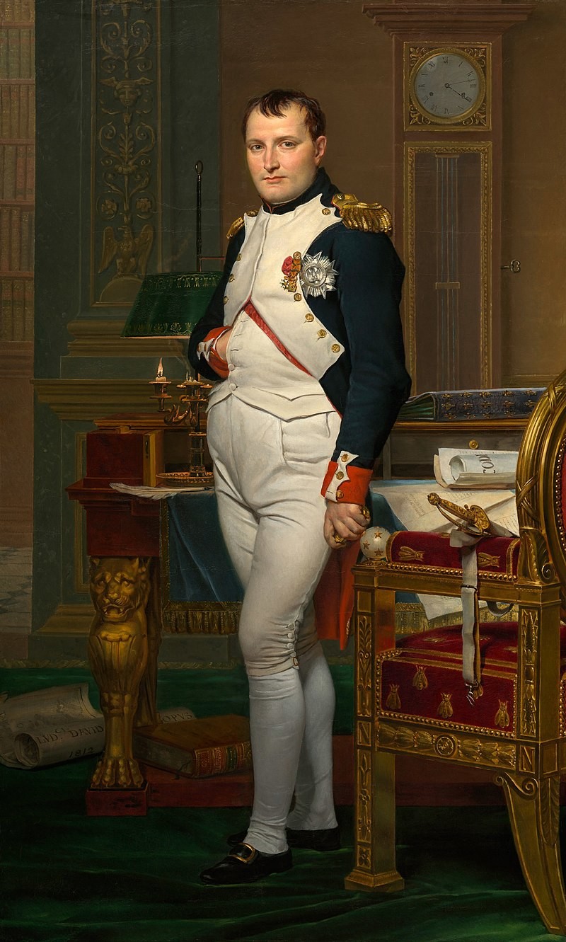 Napoléon dans son cabinet de travail par Jacques-Louis David