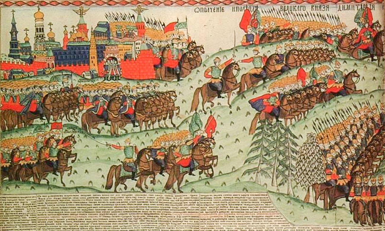 Лубок «Куликовская битва», вторая половина XIX века.