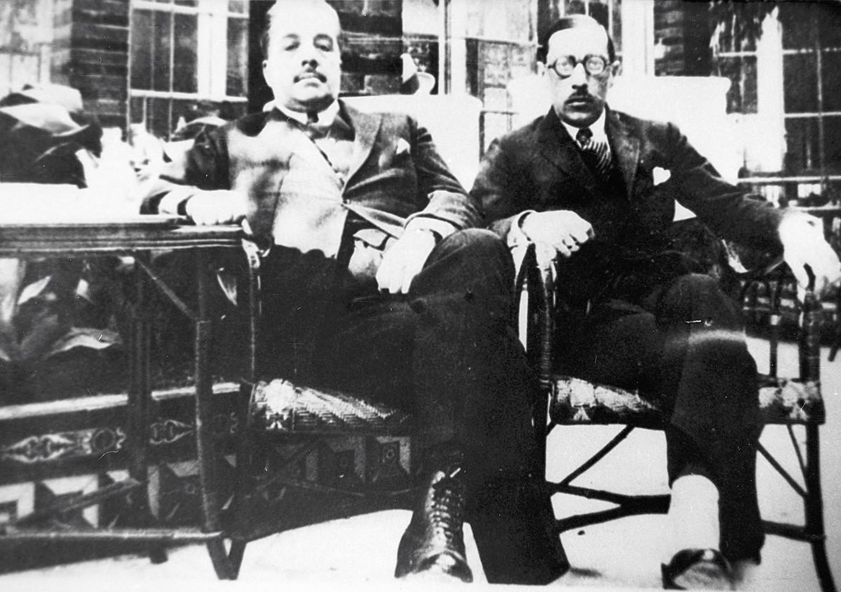 Sergej Djagilev in Igor Stravinski v Parizu, 1921