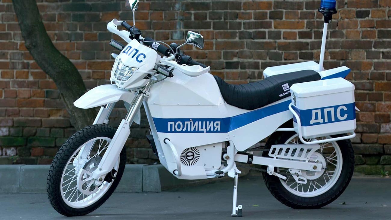 Električni motocikel Iž za policijo iz Koncerna Kalašnikov