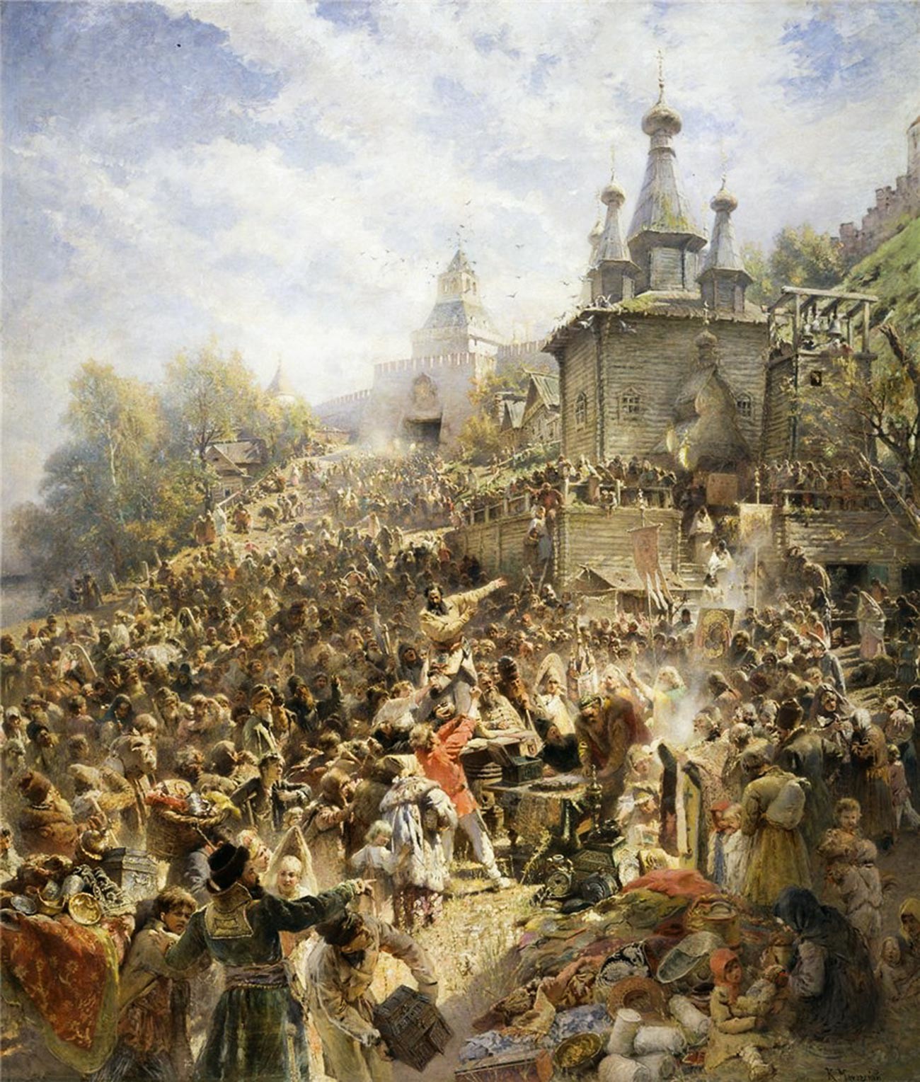 „Der Aufruf von Minin an das Volk von Nischni Nowgorod“ von Konstantin Makowski, 1896