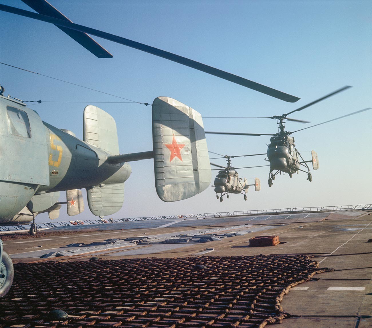 Helikopterska paluba na protipodmorniški križarki Moskva