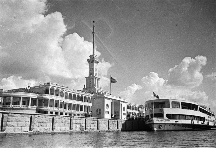 Das Flussterminal im Jahr 1938.