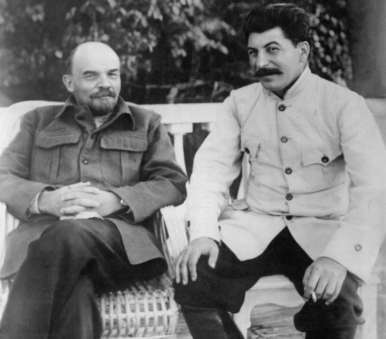 Iósif Stalin y Vladímir Lenin