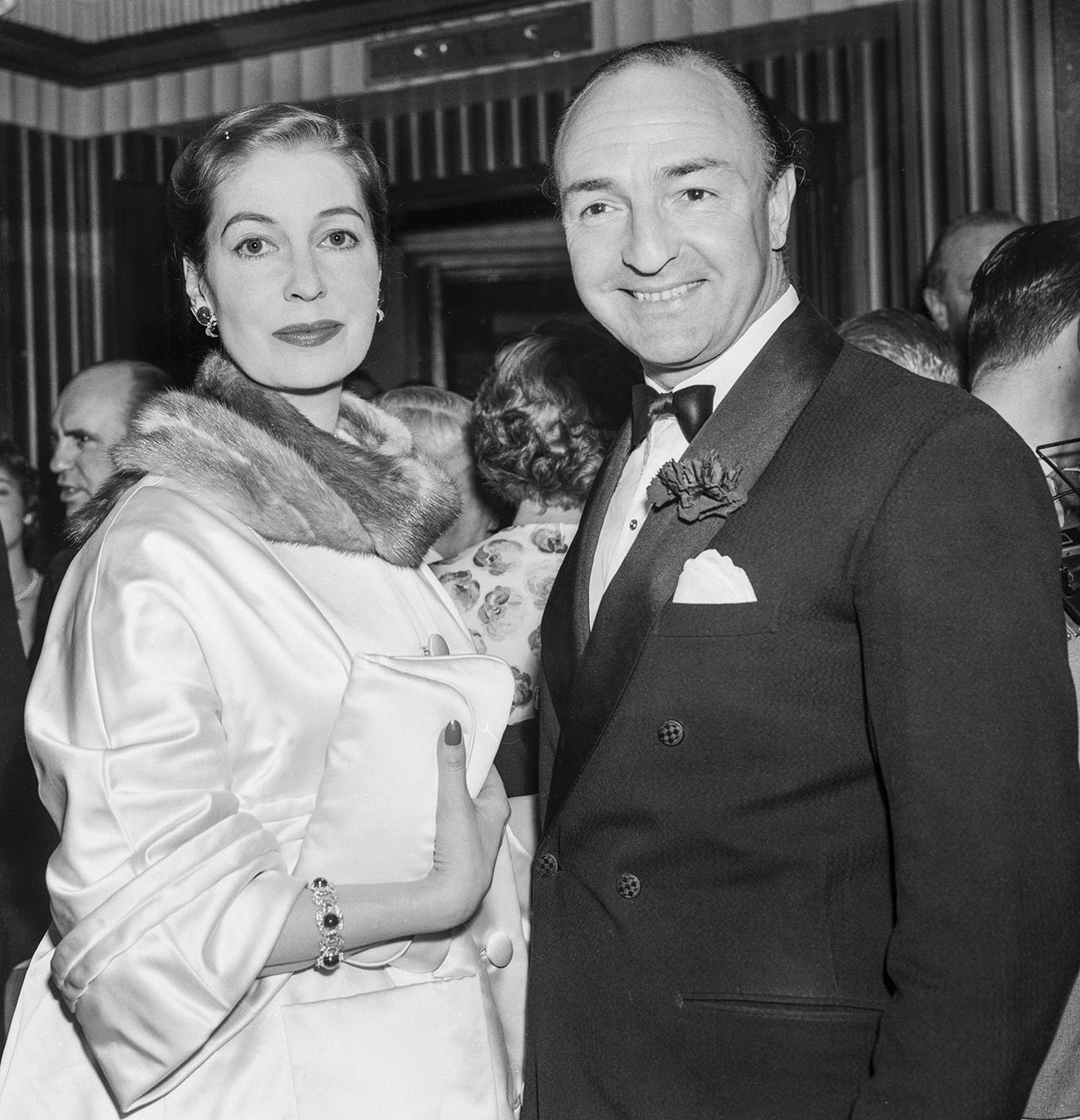 John Profumo and his wife Valerie Hobson.