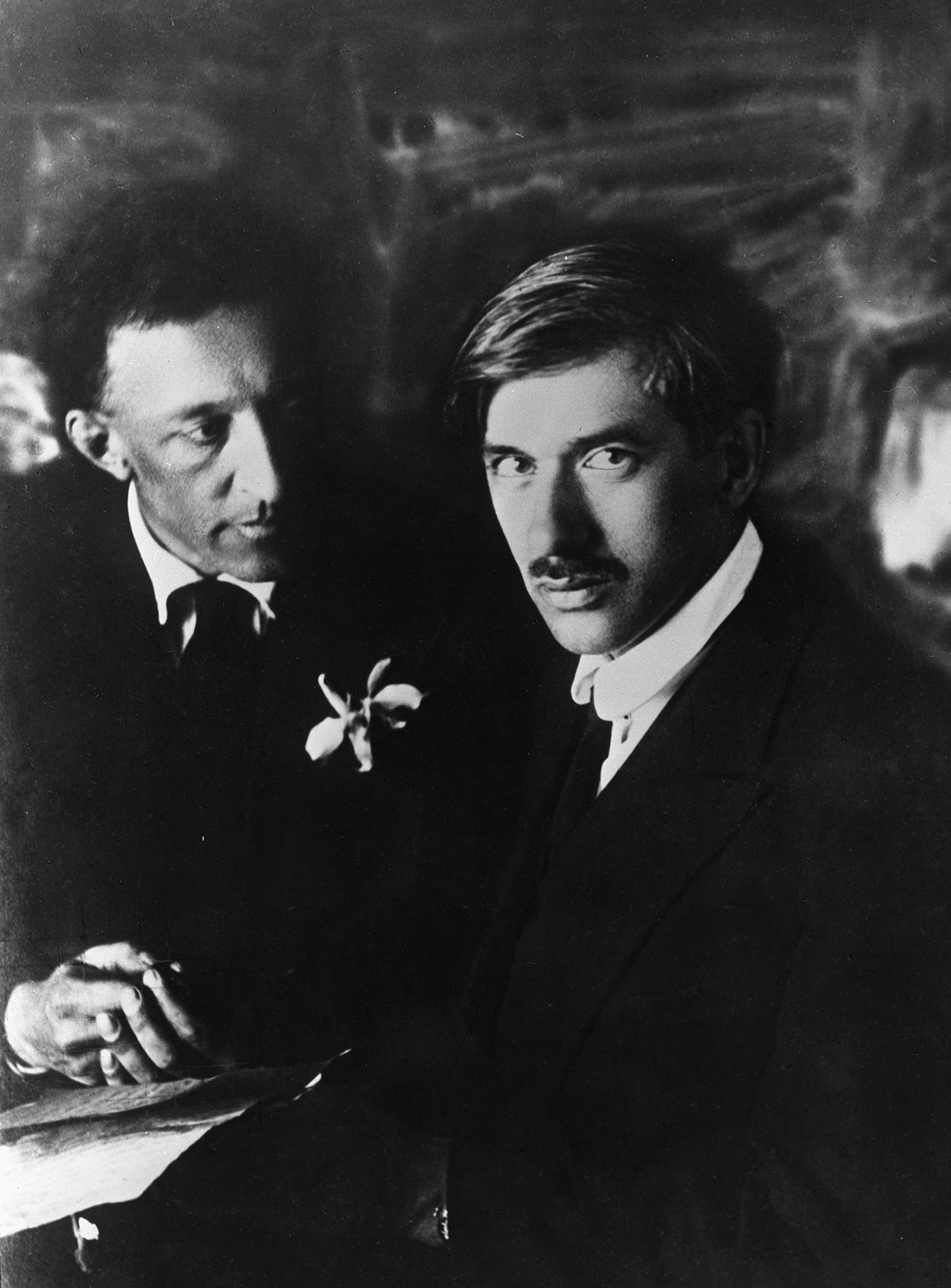 Alexander Blok and Korney Chukovsky in 1921.