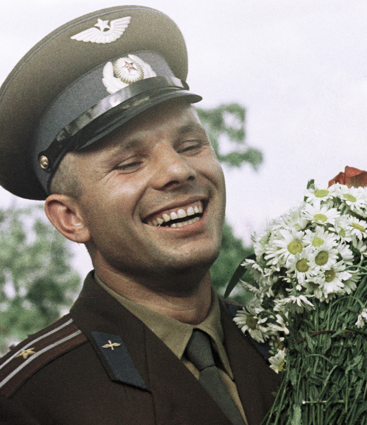 Soviet cosmonaut Yury Gagarin.