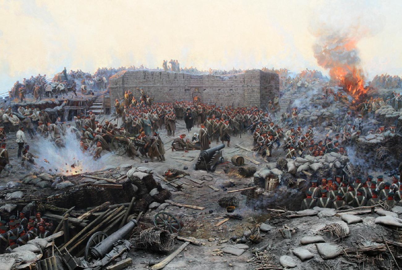'The Siege of Sevastopol' by Franz Roubaud (1856-1928) 