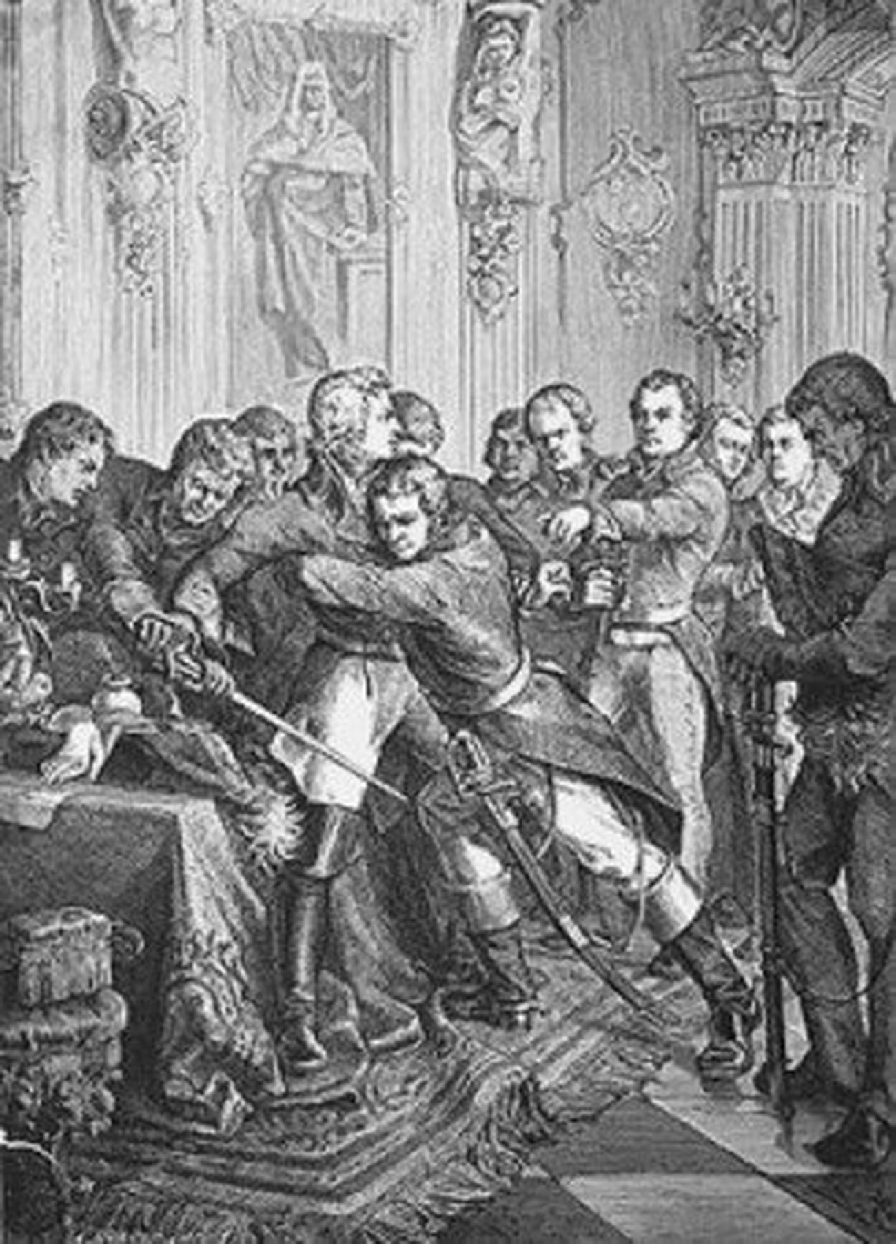 Arresto de Gustavo IV Adolfo.