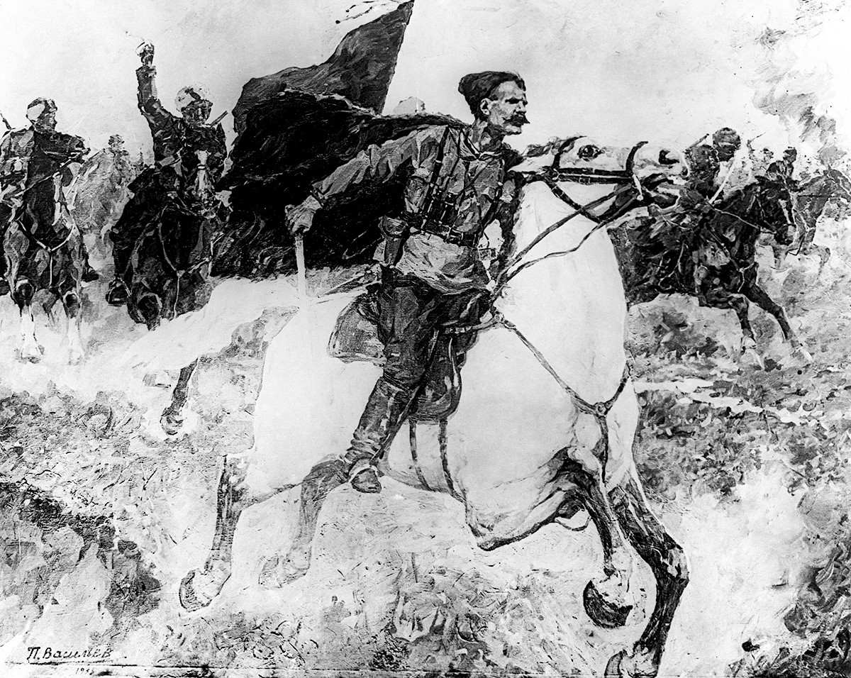 Картина «Чапаев в бою», 1937 год.