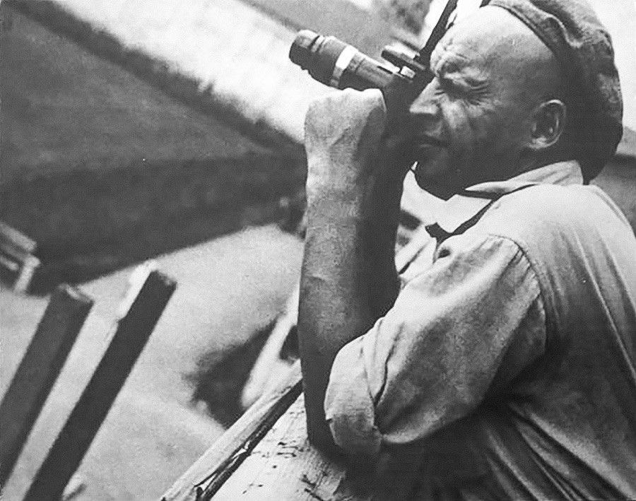 Alexandre Rodtchenko, artiste culte d’URSS, sur le chantier du canal de la mer Blanche, 1933
