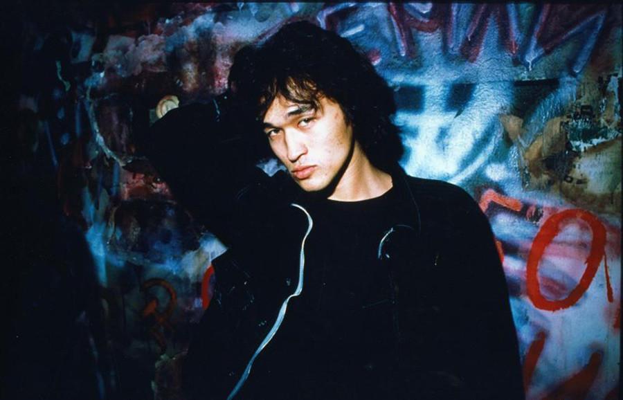 Cult rock musician Viktor Tsoi, 1986