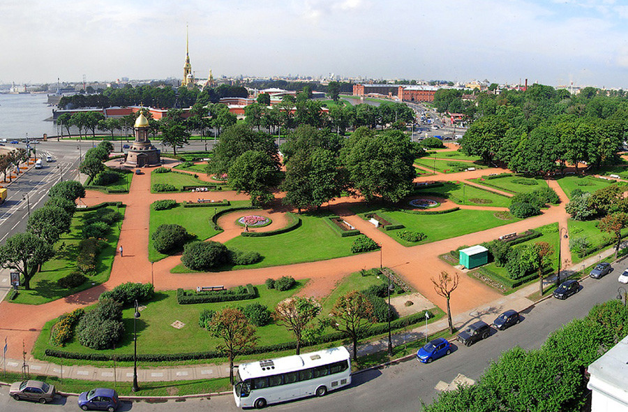 Lokasi Katedral Trinitas Lama saat ini.