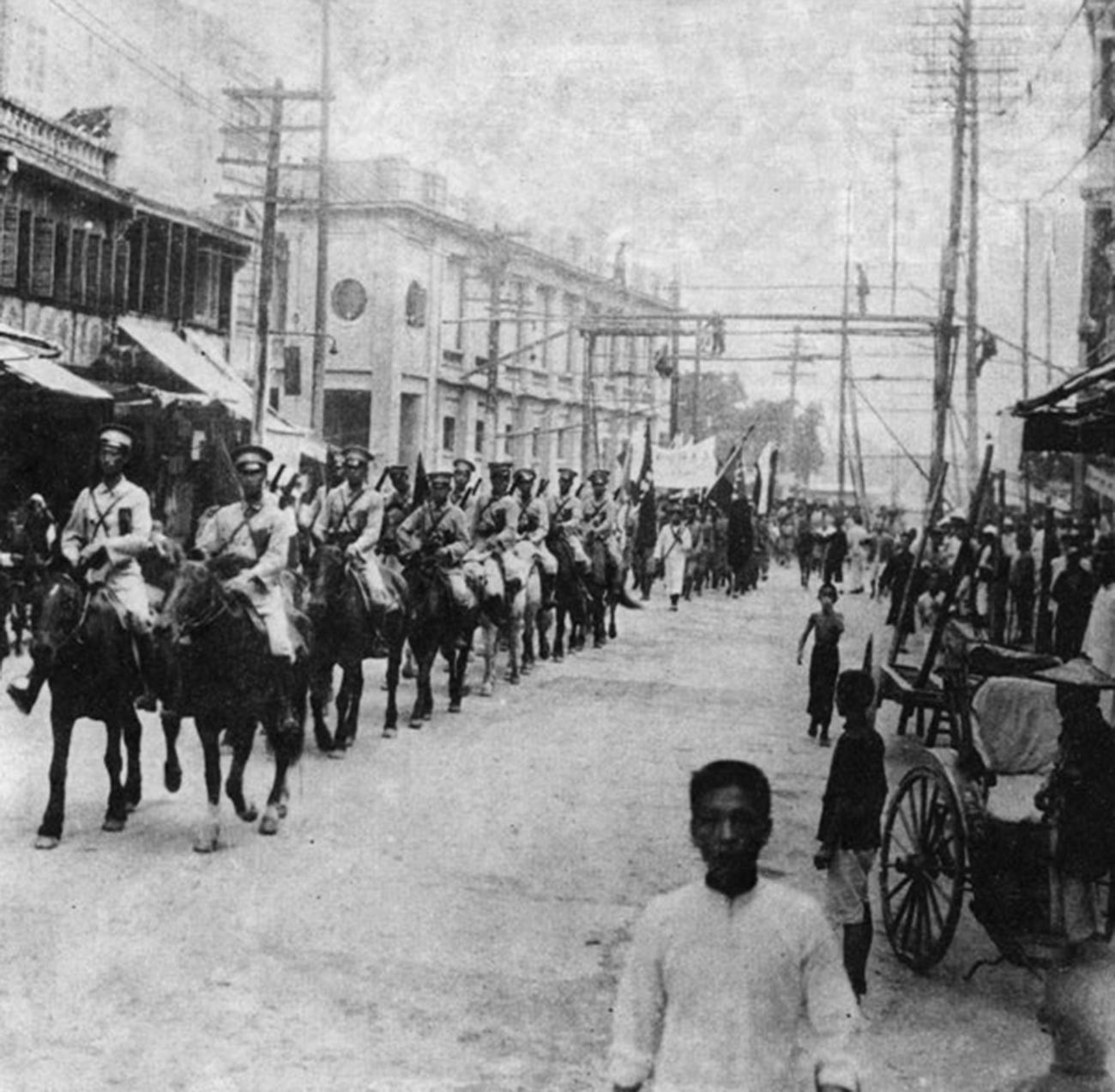 Китайска кавалерия в Харбин, 1929 г.