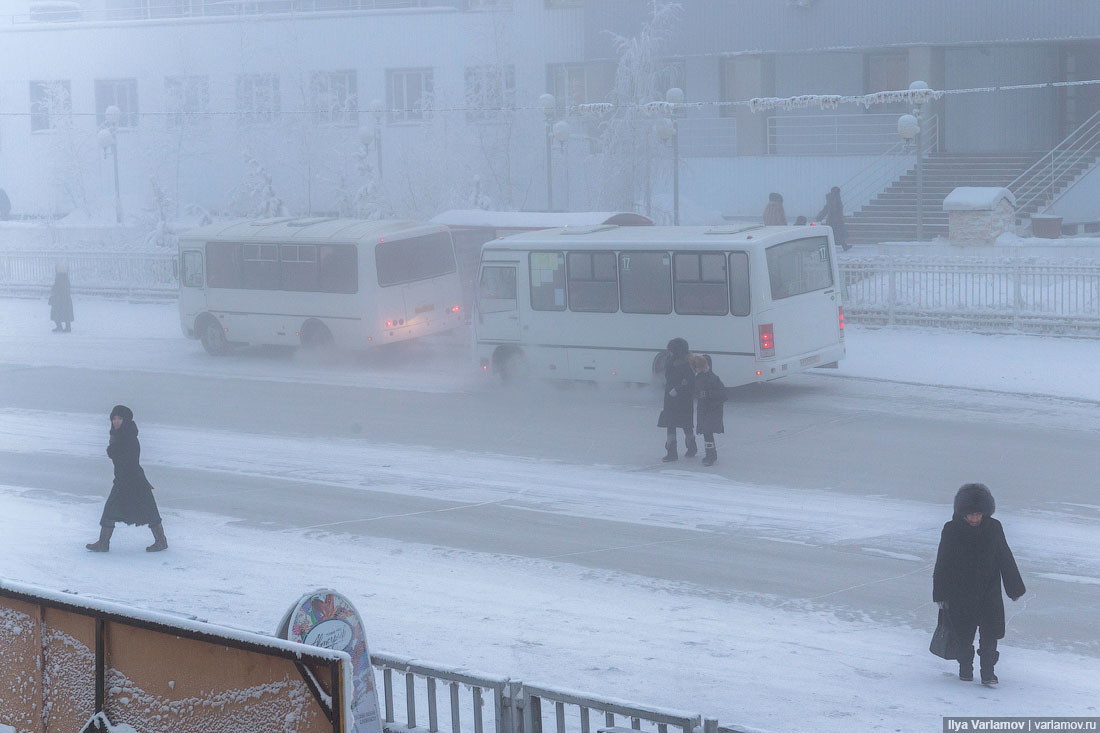 Автобус в Якутске.