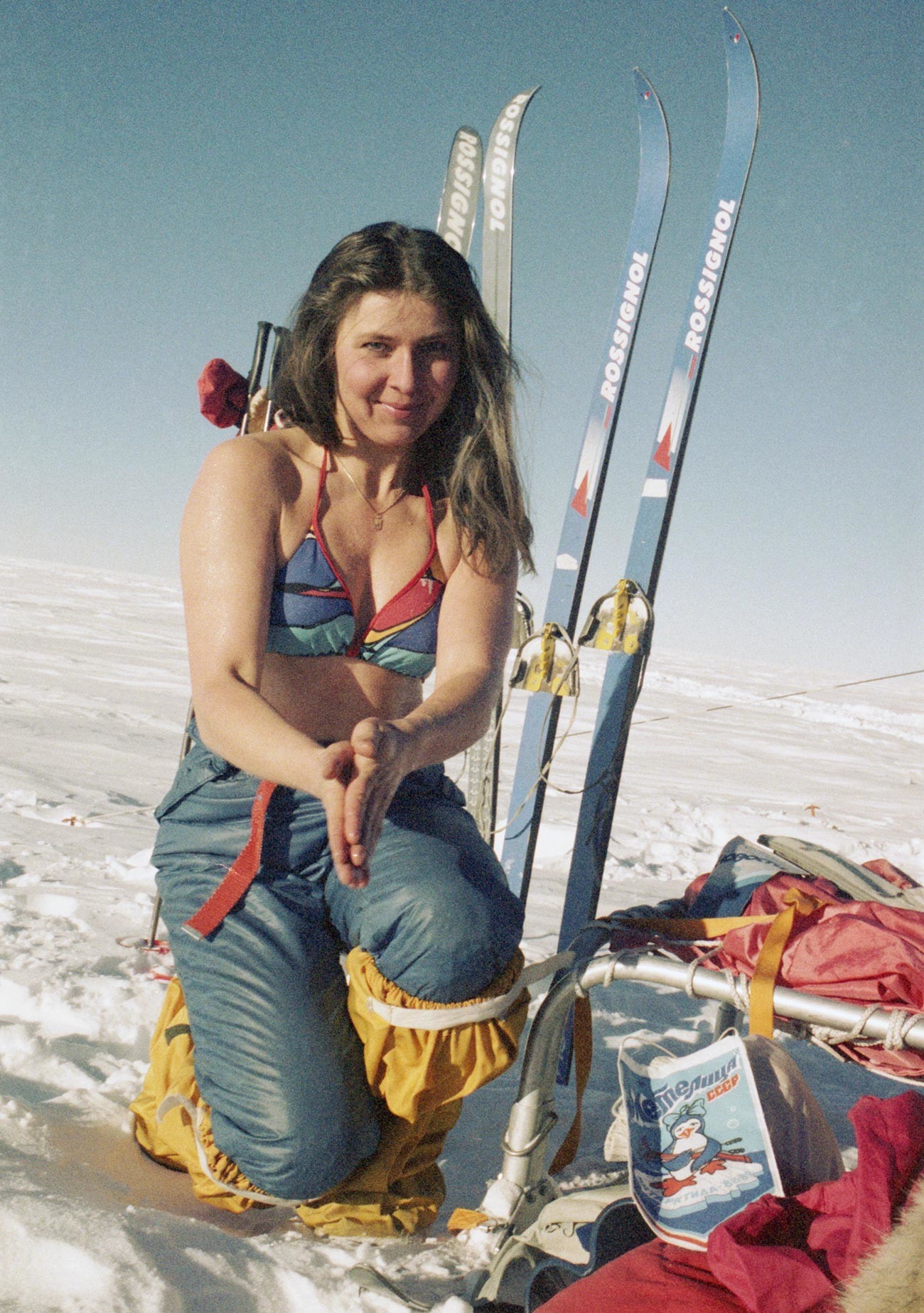 Антарктида. 14 септември 1989 година. Участник в женската научна и спортна антарктическа експедиция 