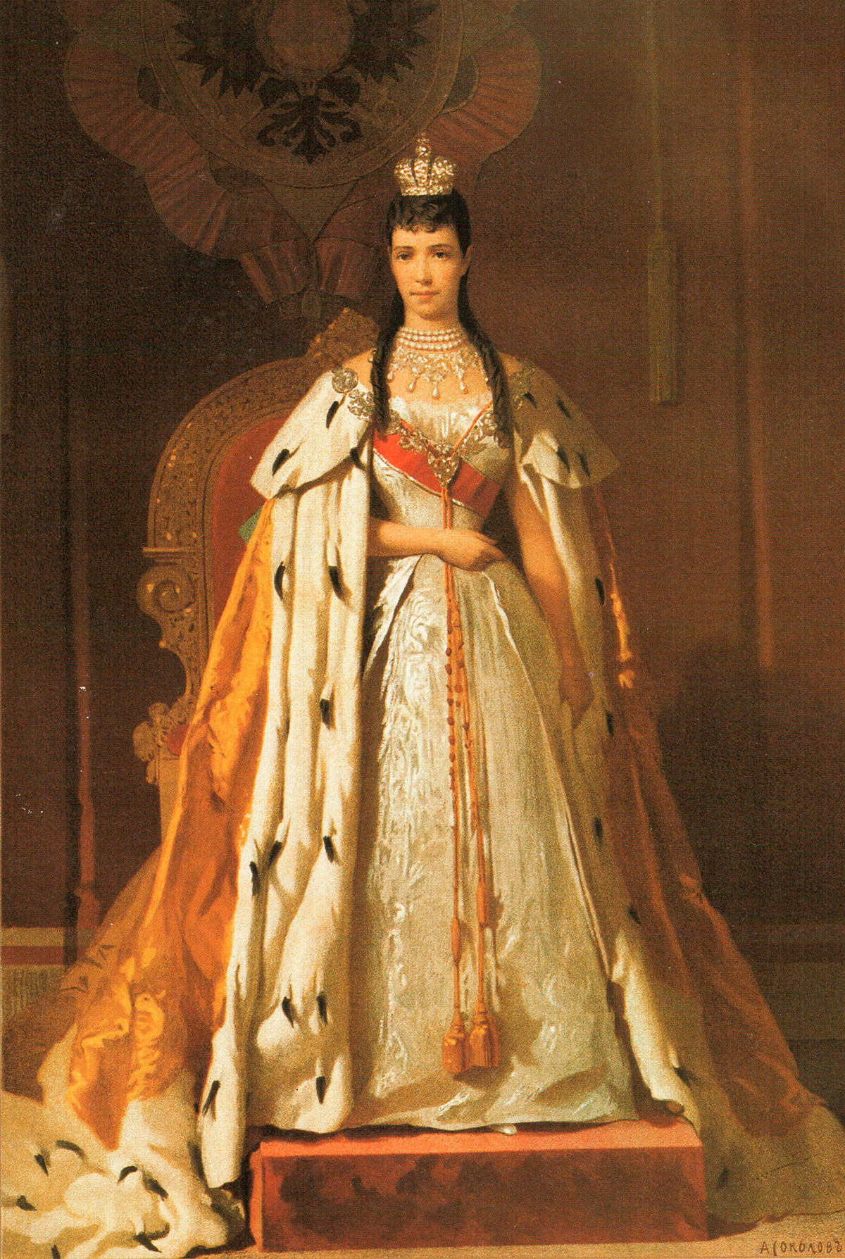 皇后マリヤ・フョードロヴナ、1883年。