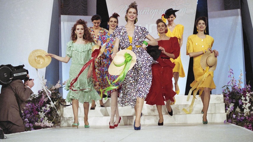 Colección de moda, Moscú, 1987