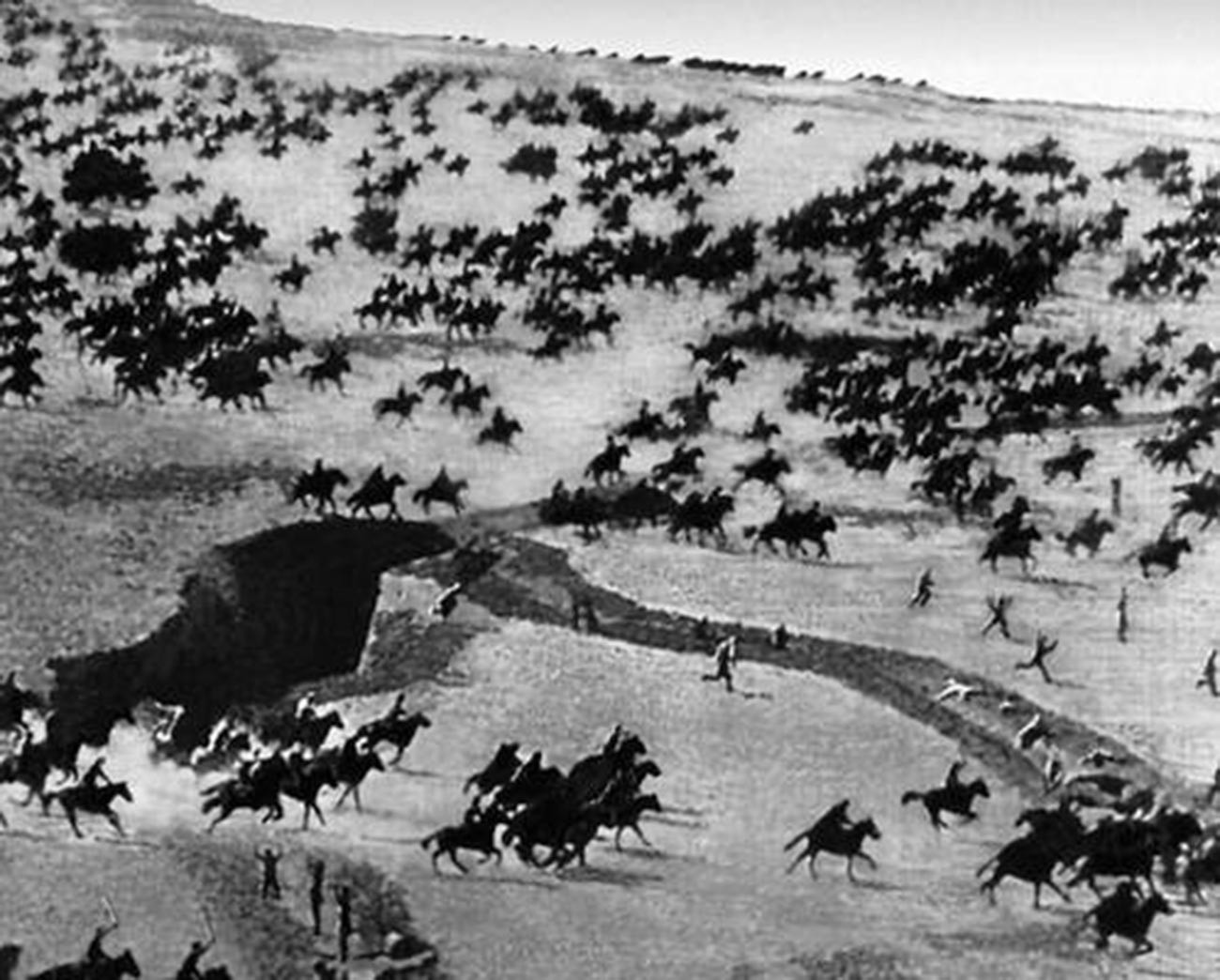 Crvena konjica u napadu. 1919.
