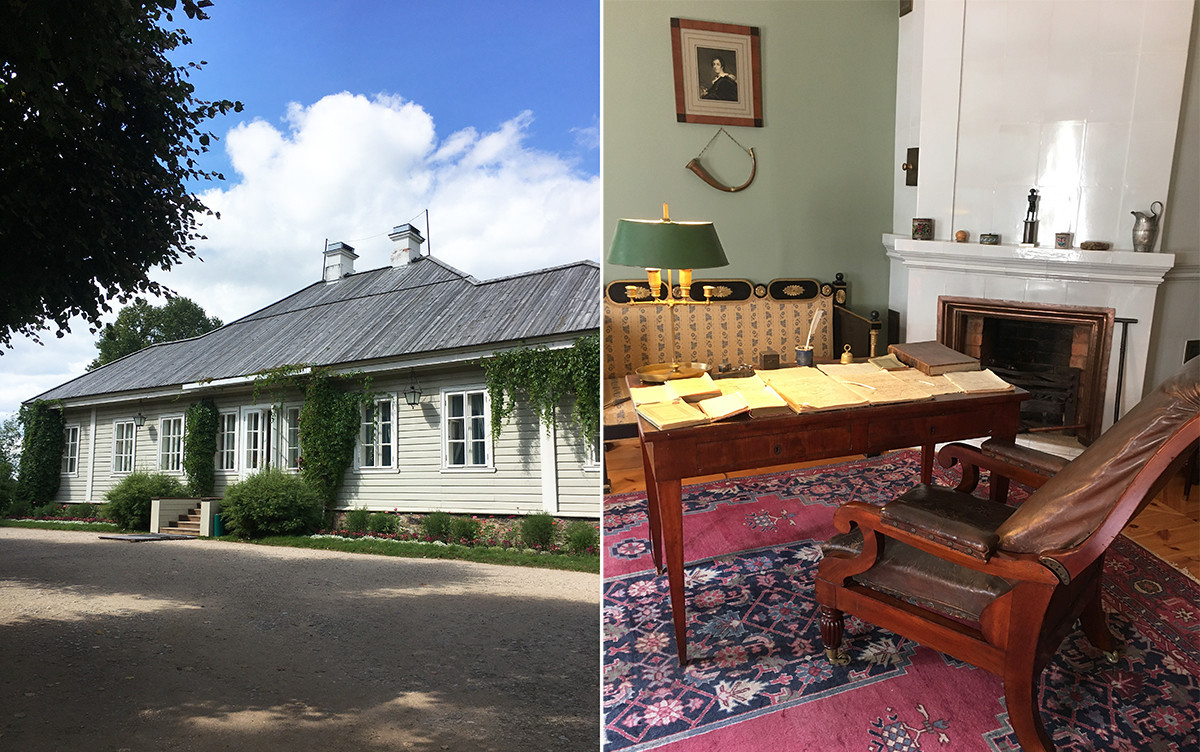 Pushkin house and working space in Mikhaylovskoye