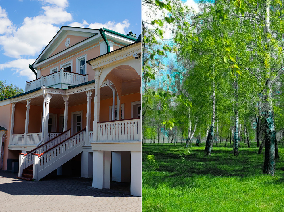 Kashina's house and garden in Konstantinovo