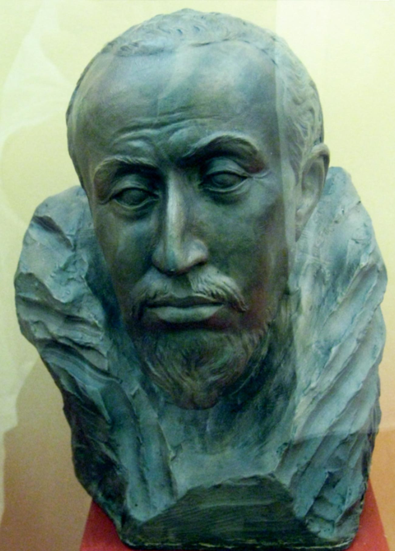 Forensic facial reconstruction of tsar Feodor Ioannovich. Made by M. Gerasimov, 1963.