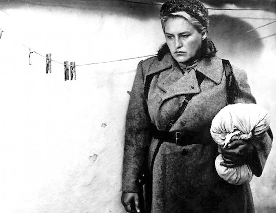 Nonna Mordyukova in 'The Commissar', based on Vasily Grossman's short novel.