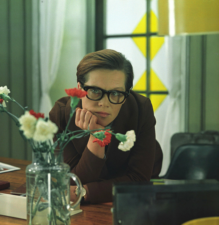 Freindlich as Ludmila Kalugina in hit Soviet comedy 'Office Romance'.