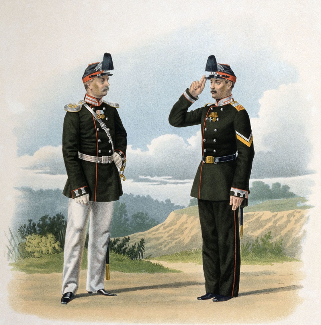 Officers of the 13th Yerevan Grenadier Regiment of the Russian Imperial Army